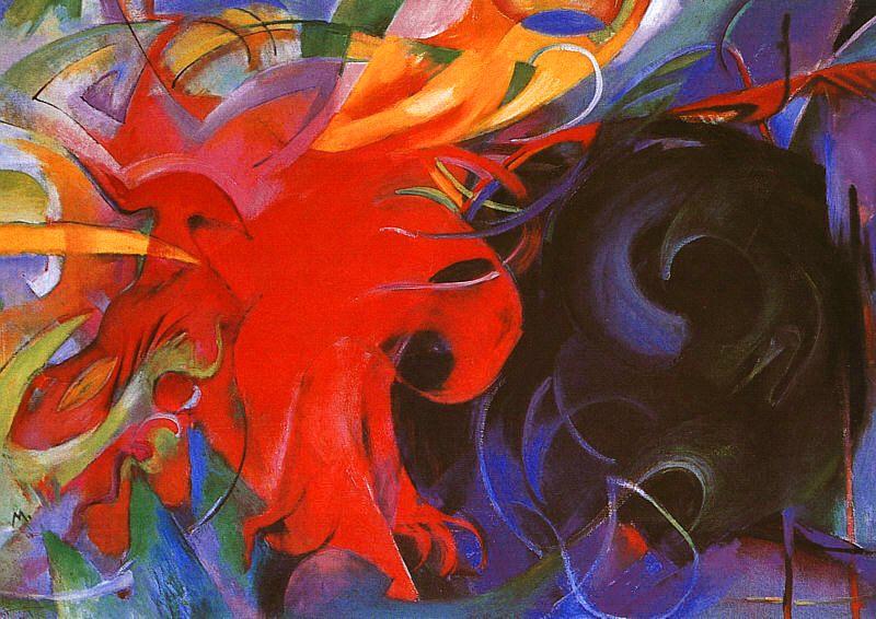 Franz Marc Fighting Forms China oil painting art